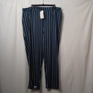 LULAROE LENA WORK LEISURE PIN STRIPED PANTS SIZE 3X